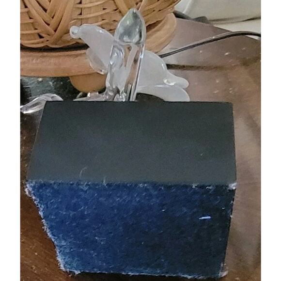 Frabel dogwood blown glass Sculpture On Stand - Picture 8 of 8